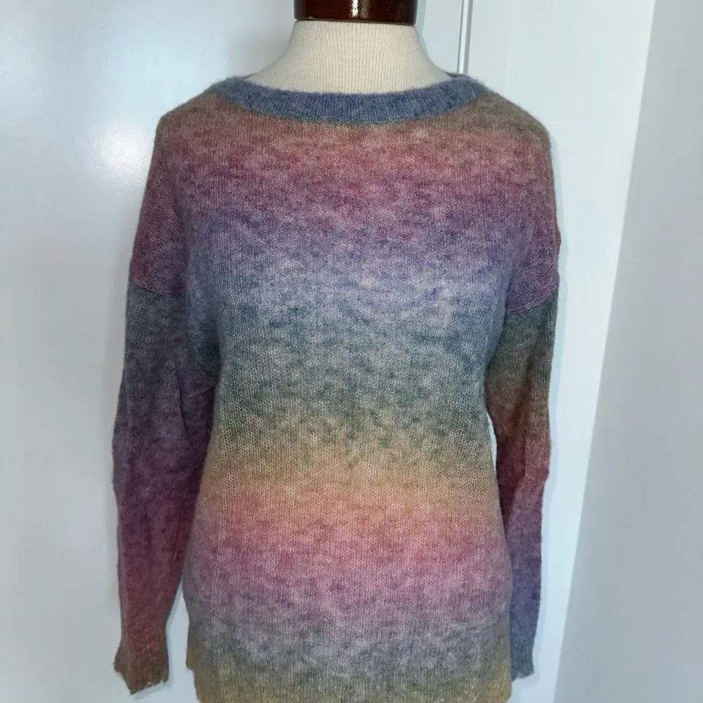 Zadig & Voltaire Multicolored Sunday  Sweater Top  Size XS  $478 NWOT - Picture 3 of 11